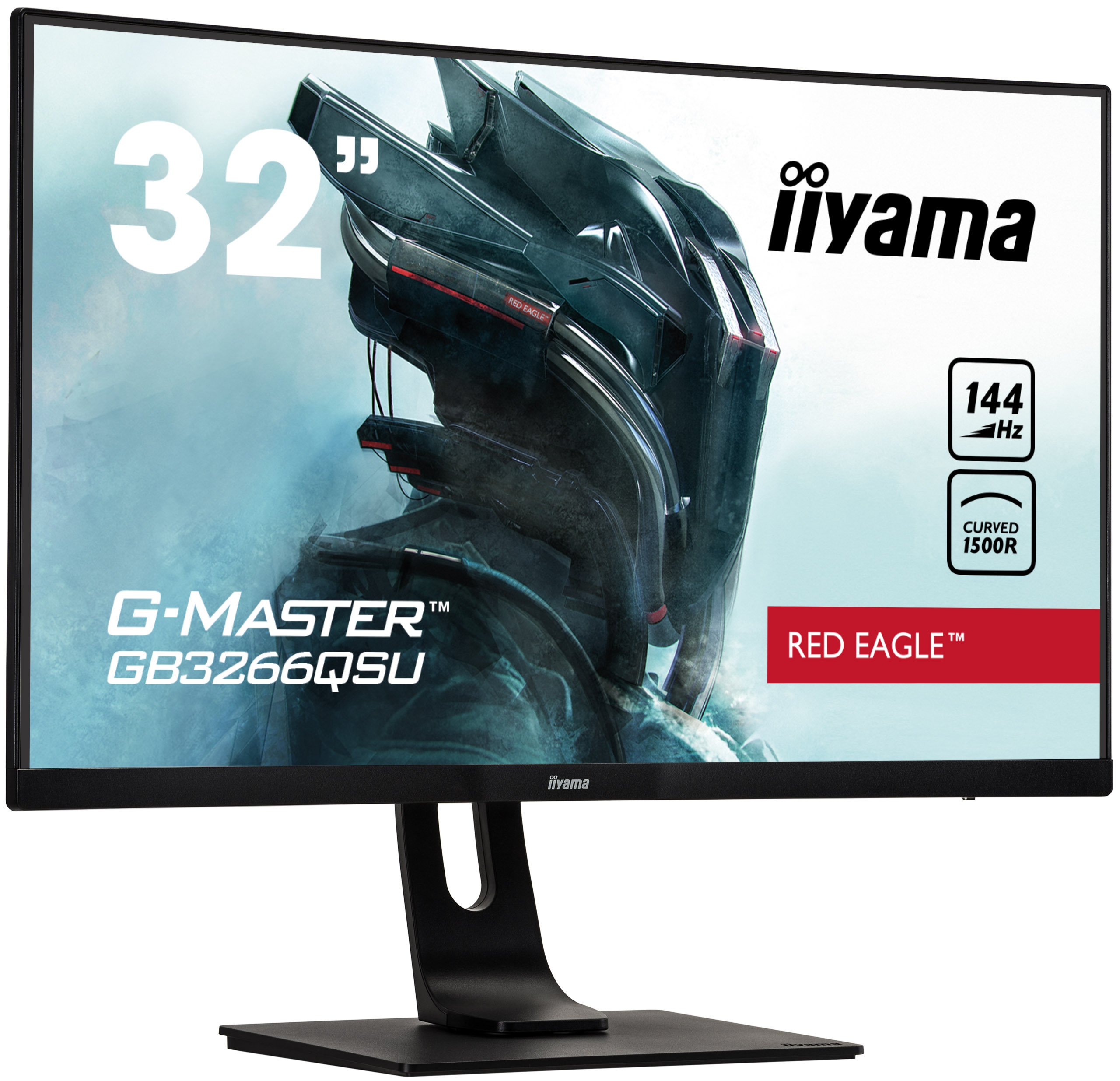 IIYAMA G-MASTER Red Eagle GB3266QSU-B1 31,5 Zoll  WQHD  Monitor  1 ms Reaktionszeit  
