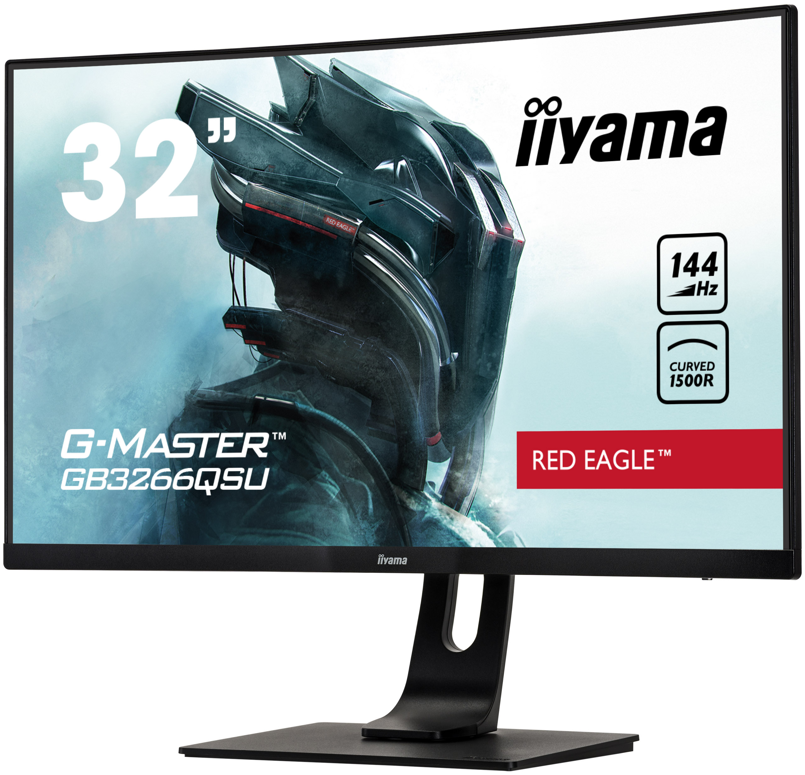 IIYAMA G-MASTER Red Eagle GB3266QSU-B1 31,5 Zoll  WQHD  Monitor  1 ms Reaktionszeit  