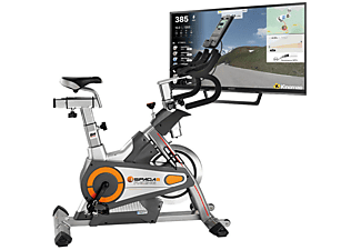 Bicicleta estática - BH Fitness Indoor i.Spada 2 Racing: H9356I, Spinning, 3 Tipos de resistencia, 24 Niveles de resistencia, Control de pulso, Gris