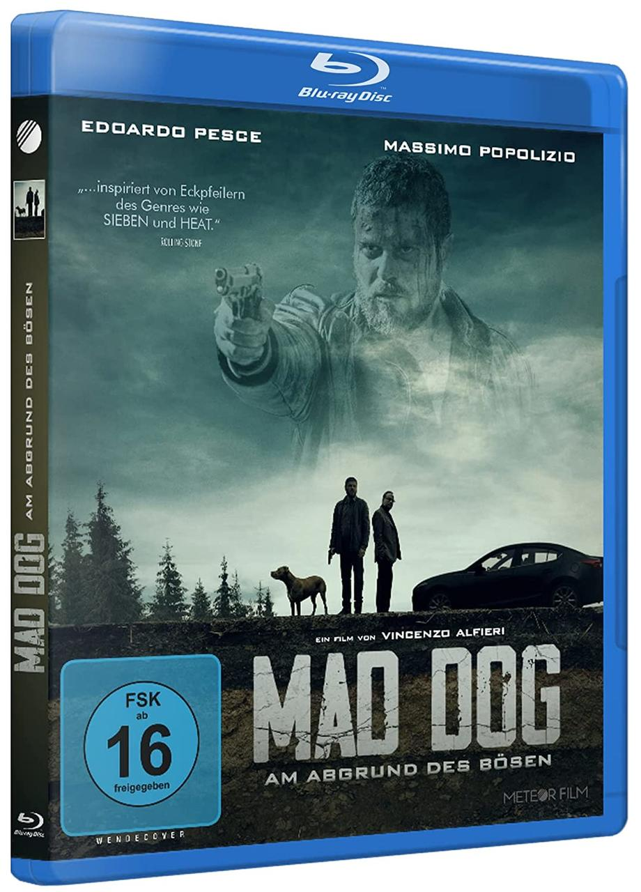 Eine Blu-ray-Disc-Hülle mit dem Film Mad Dog auf dem Cover.