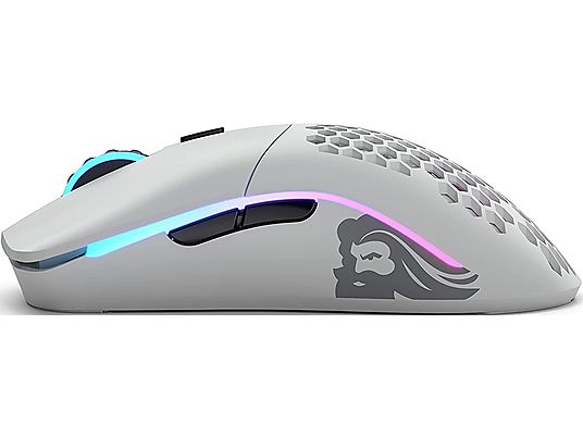 GLORIOUS PC GAMING RACE Model O - Mouse per gaming, Senza cavi, Ottica con diodi laser, Bianco opaco