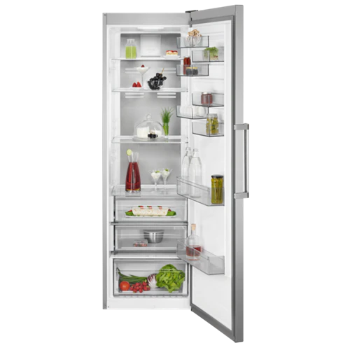 Frigorífico una puerta - AEG RKB738E5MX, 358 l, Cooling 360º, CustomFlex, 186 cm, 40 dB,  Inox