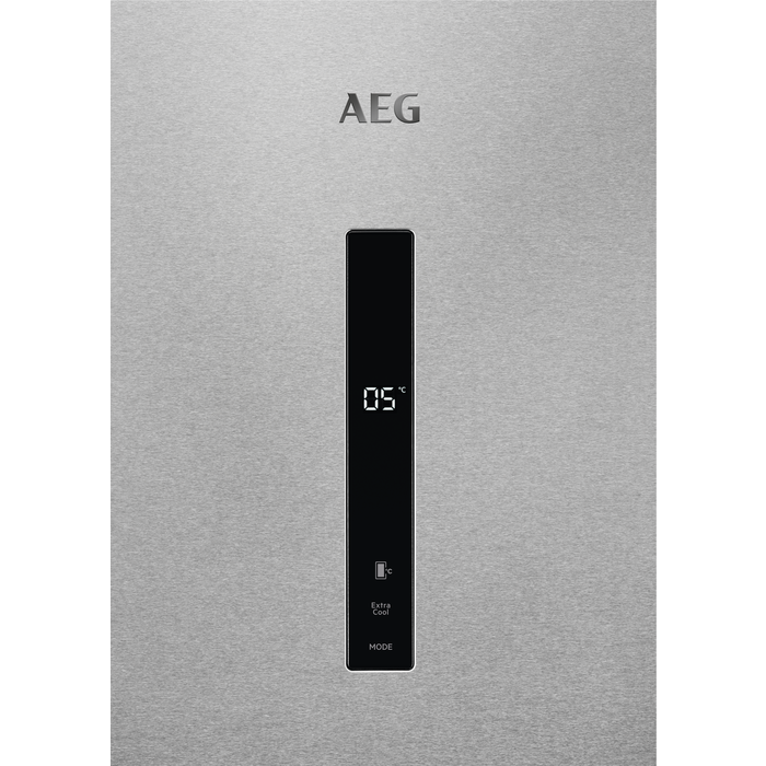 Frigorífico una puerta - AEG RKB738E5MX, 358 l, Cooling 360º, CustomFlex, 186 cm, 40 dB,  Inox