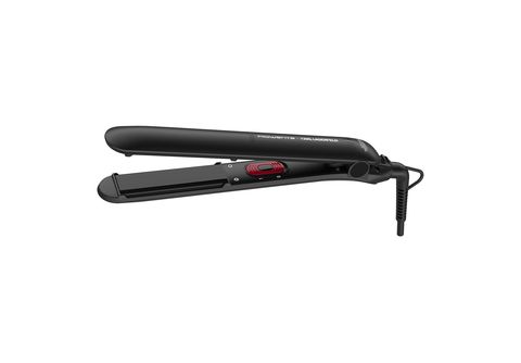 Plancha de pelo  Rowenta x Karl Lagerfeld Easyliss SF161LF0, 240 V,  Revestimiento cerámico con turmalina, 200 °C, Función liso y alisado, Negro