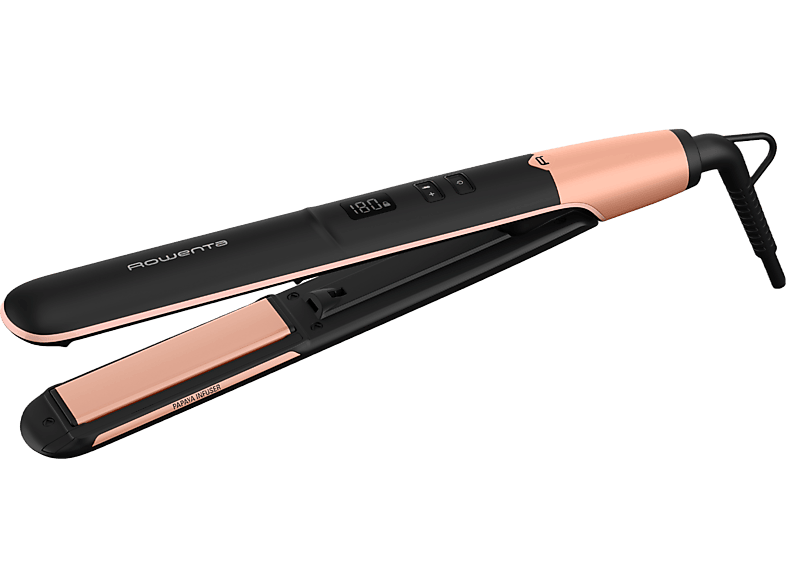 Plancha de pelo Rowenta Volumizer con revestimiento cerámico de cuarzo rosa