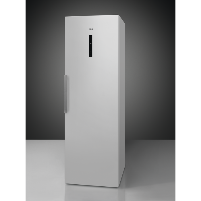 Frigorífico una puerta - AEG RKB638E5MXW, Independiente, MultiFlow, 380 l, 40 dB, Blanco