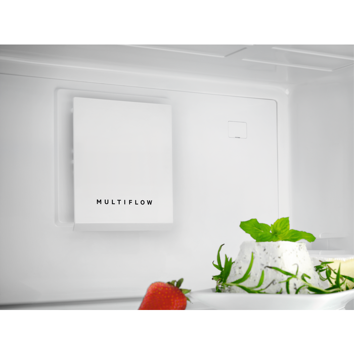 Frigorífico una puerta - AEG RKB638E5MXW, Independiente, MultiFlow, 380 l, 40 dB, Blanco
