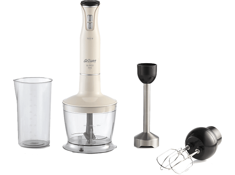 ARZUM AR1140 Blanco Mini Blender Seti Beyaz