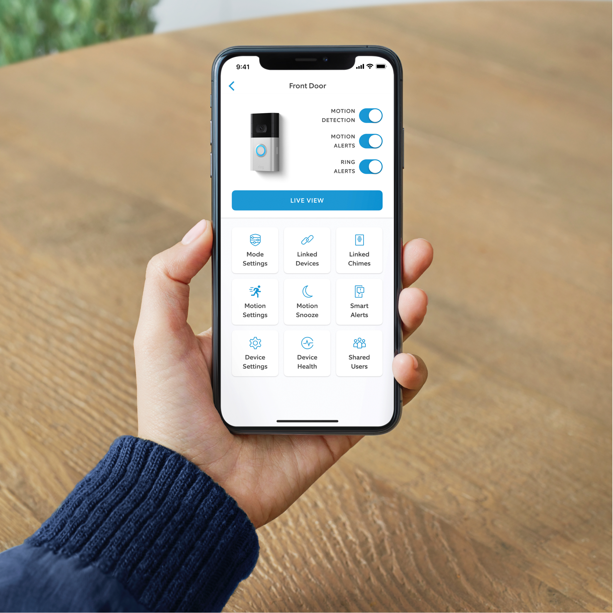 RING Sonnette vidéo intelligente Doorbell 4 Nickel Satiné (8VR1S1-0EU0) Sonnette vidéo