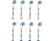 ORAL-B Sensitive Clean fogkefefej, 8 db