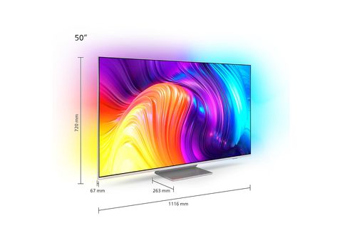 4K UHD LED TV PHILIPS 50PUS8837/12 (50 Zoll) The One 4K UHD LED TV (Flat, 50  Zoll / 126 cm, UHD 4K, SMART TV, Ambilight, Android TV™ 11 (R)) | MediaMarkt | Fernseher & Zubehör