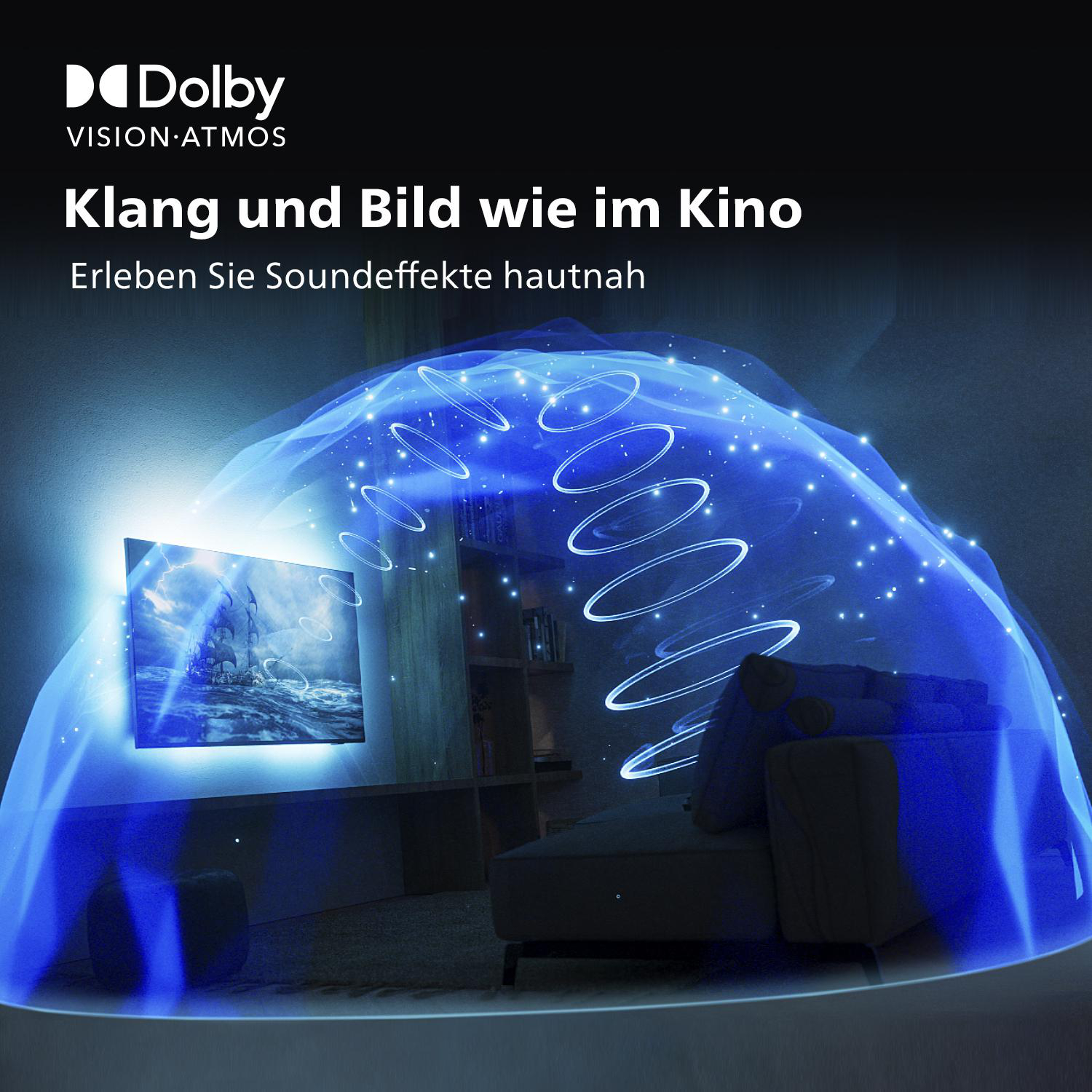 PHILIPS 50PUS8837/12 (50 Zoll) The One 4K UHD LED TV (Flat, 50 Zoll / 126 cm, UHD 4K, SMART TV, Ambilight, Android TV™ 11 (R))