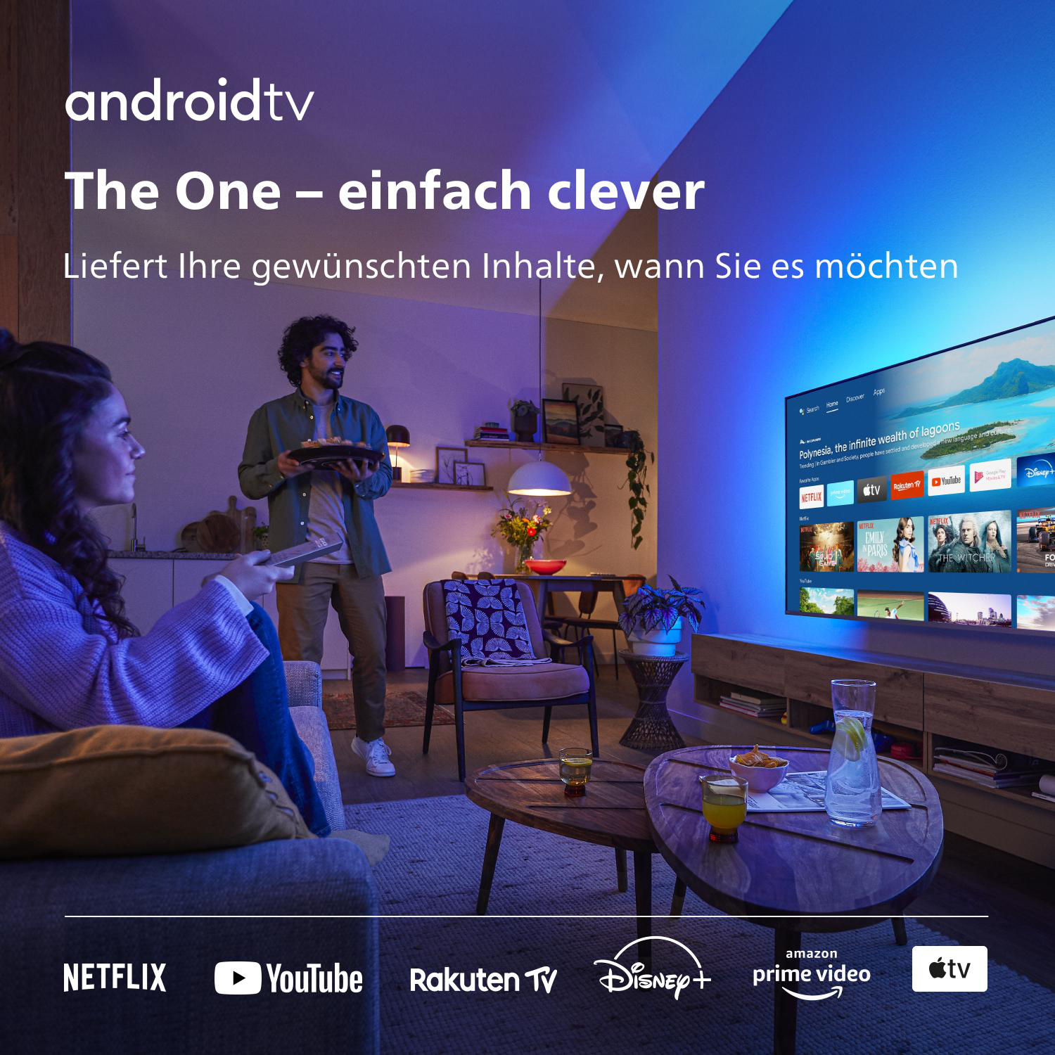 PHILIPS 65PUS8507/12 The One LED TV (Flat, 65 Zoll / 164 cm, UHD 4K, SMART TV, Ambilight, Android TV™ 11 (R))