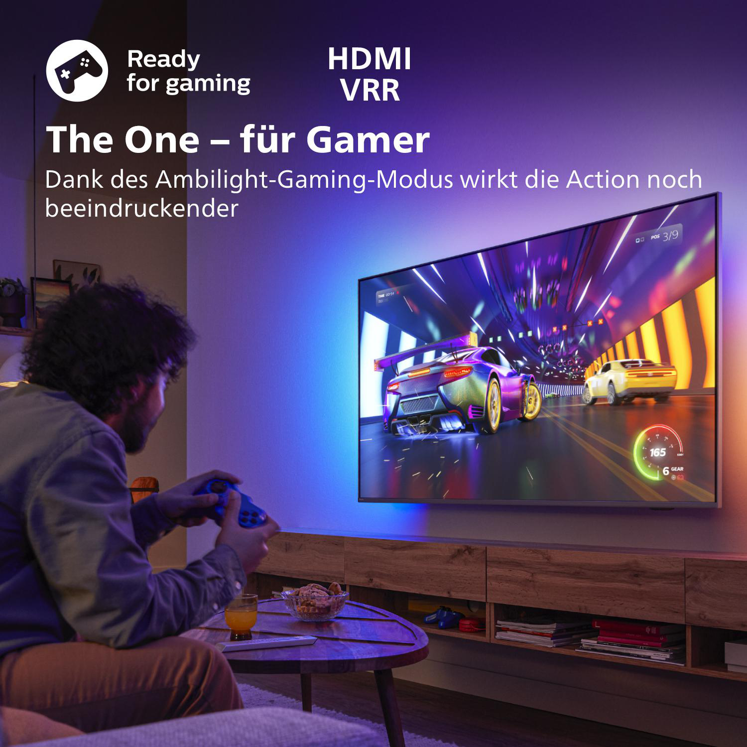 PHILIPS 65PUS8507/12 The One LED TV (Flat, 65 Zoll / 164 cm, UHD 4K, SMART TV, Ambilight, Android TV™ 11 (R))