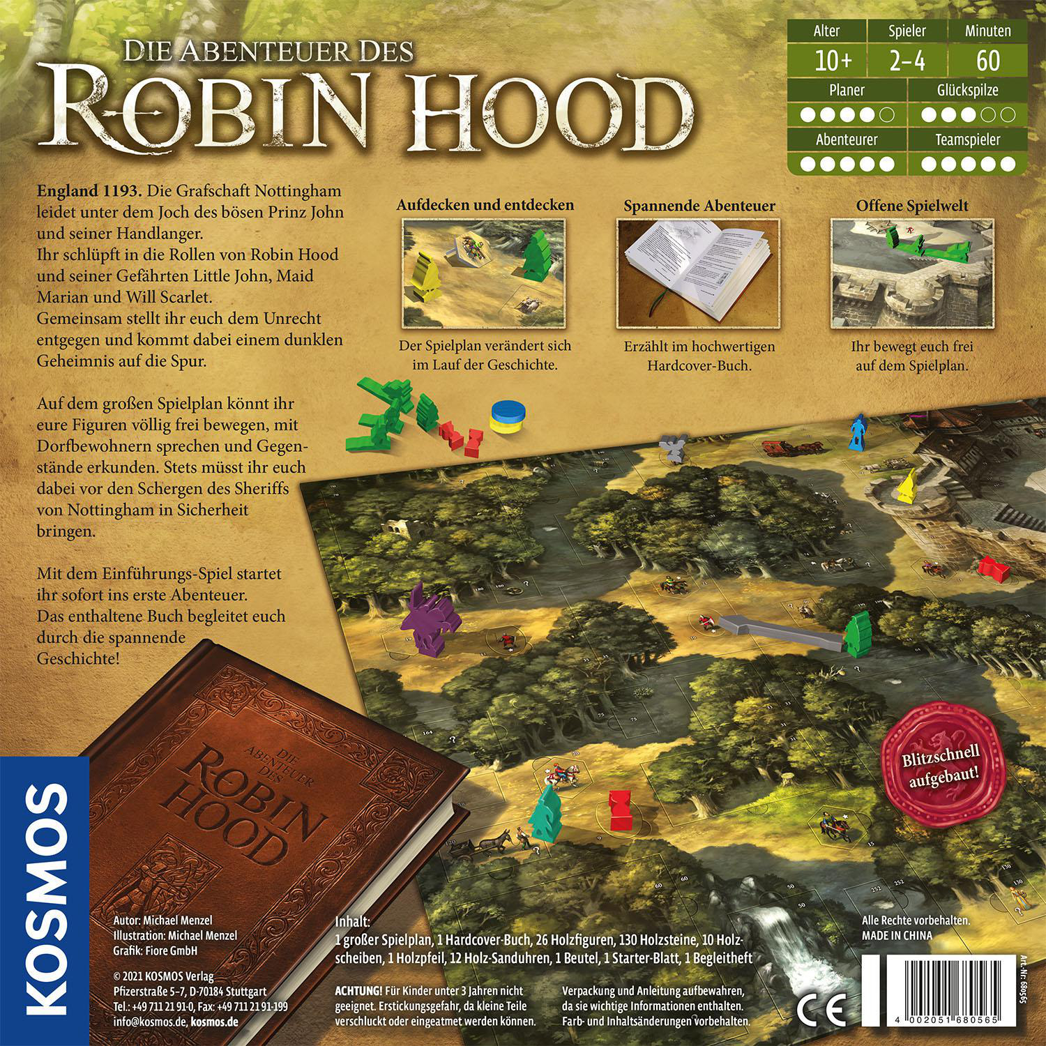 Abenteuer Robin KOSMOS Mehrfarbig Gesellschaftsspiel des Hood Die