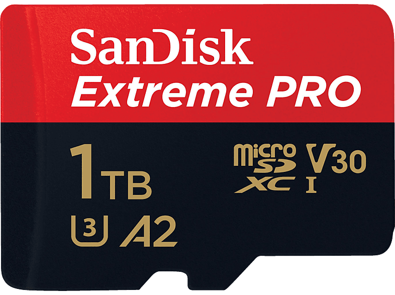 SANDISK 1TB Extreme pro SDXC Karte + RescuePro Deluxe bis zu 200 MB/s UHS-I Class 10 U3 V30; Speicherkarte