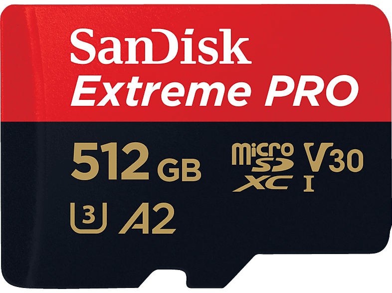 GB, SANDISK UHS-I, PRO® Micro-SDXC 512 Extreme 200 MB/s Speicherkarte,