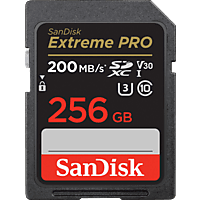 SANDISK Extreme PRO 256GB SDXC, UHS-I U3, R200/W140, Class 10