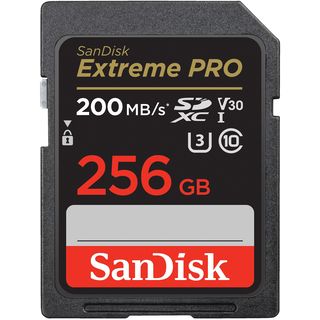 SANDISK Extreme PRO® UHS-I, SDXC Speicherkarte, 256 GB, 200 MB/s