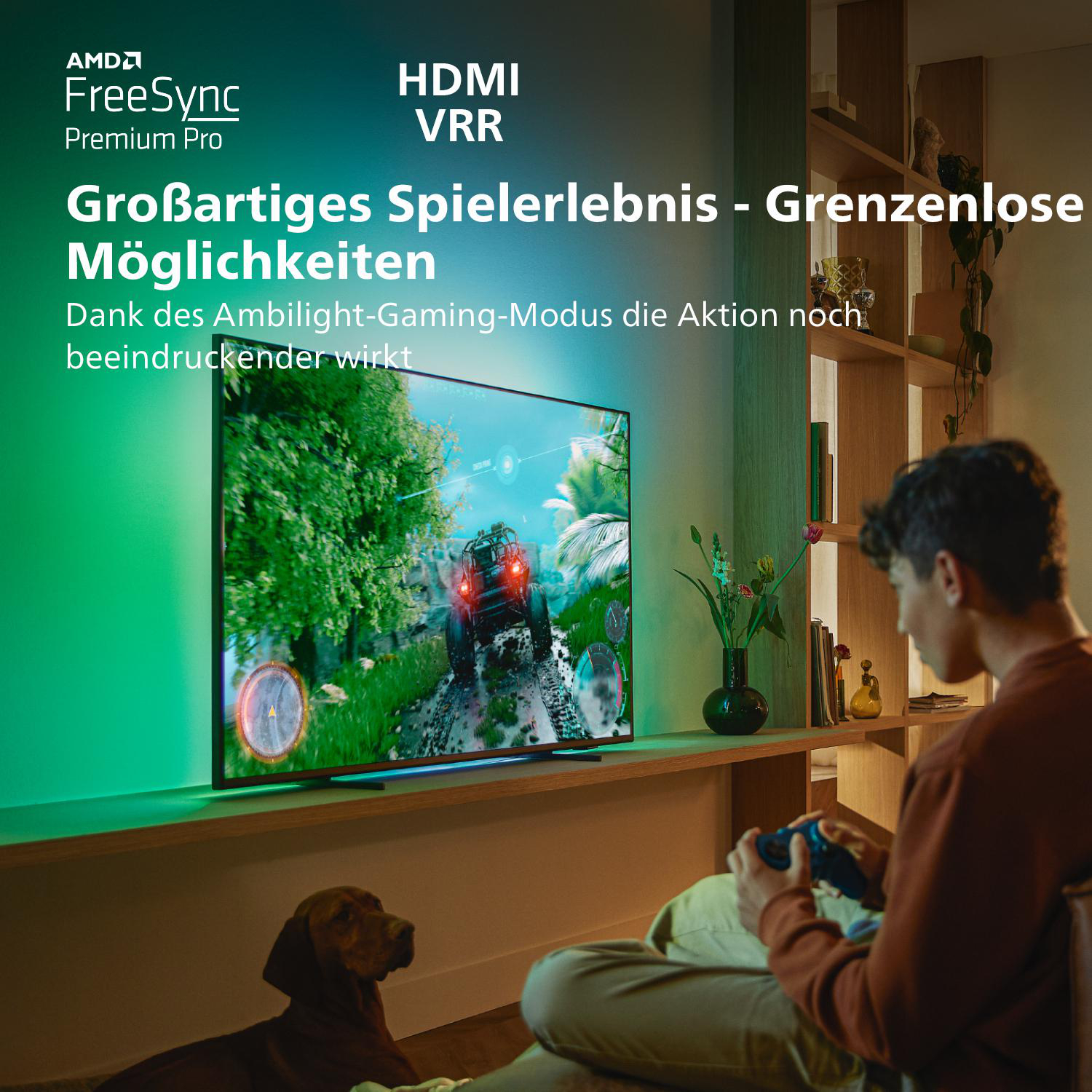 PHILIPS 65PML9507/12 (65 Zoll) MiniLED TV (Flat, 65 Zoll / 164 cm, UHD 4K, SMART TV, Ambilight)