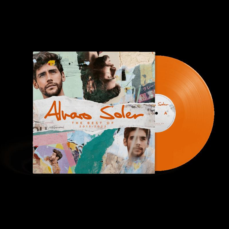 Albumcover des Best of Alvaro Soler. Enthält eine orangefarbene Vinyl-Schallplatte.
