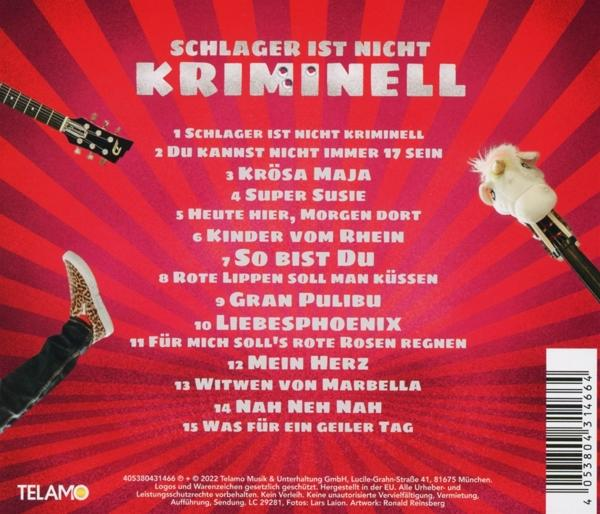 CD-Cover mit deutschem Text und Gitarre, Mikrofon und Fuß.