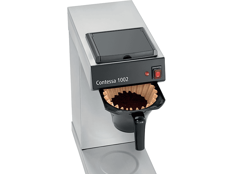 BARTSCHER 190193 Contessa 1002 Kaffeemaschine Silber/Schwarz