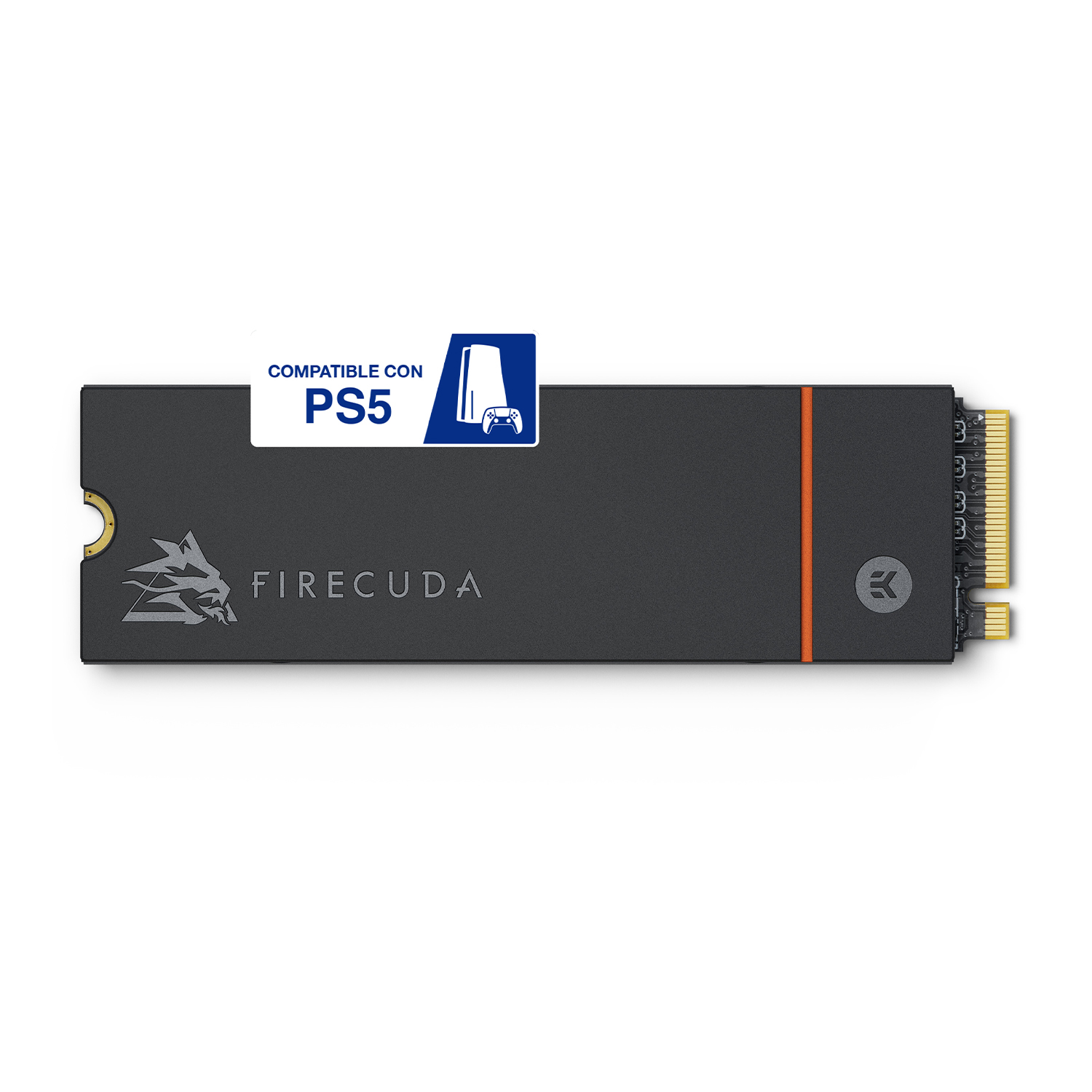 SSD negra con etiqueta de compatibilidad PS5.