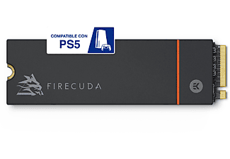 Disco duro SSD 500GB - Seagate  FireCuda 530, 7000MB/s, M.2, PCI Express 4.0, 3D TLC, Compatible con PS5, Negro
