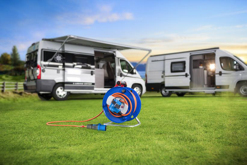 BRENNENSTUHL Camping Kabeltrommel, 25 m
