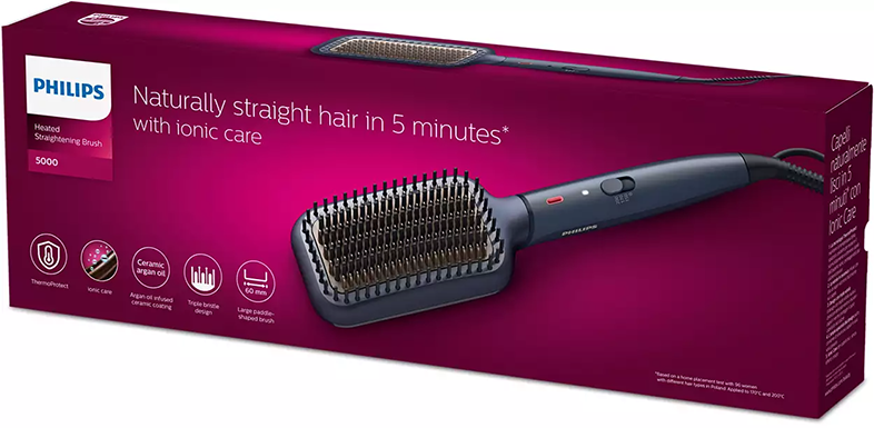 Philips hősímító kefe doboza szöveggel.