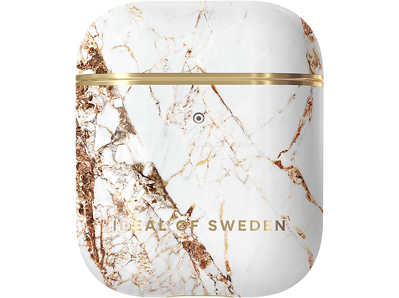 Thumbnail - IDEAL OF SWEDEN IDFAPC-46 1st und 2nd Generation AirPod Case, Cosmic Carrara Gold