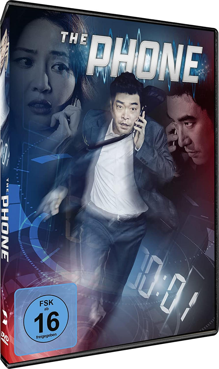 DVD-Cover des Films 'The Phone' mit Schauspielern und einem Telefon.