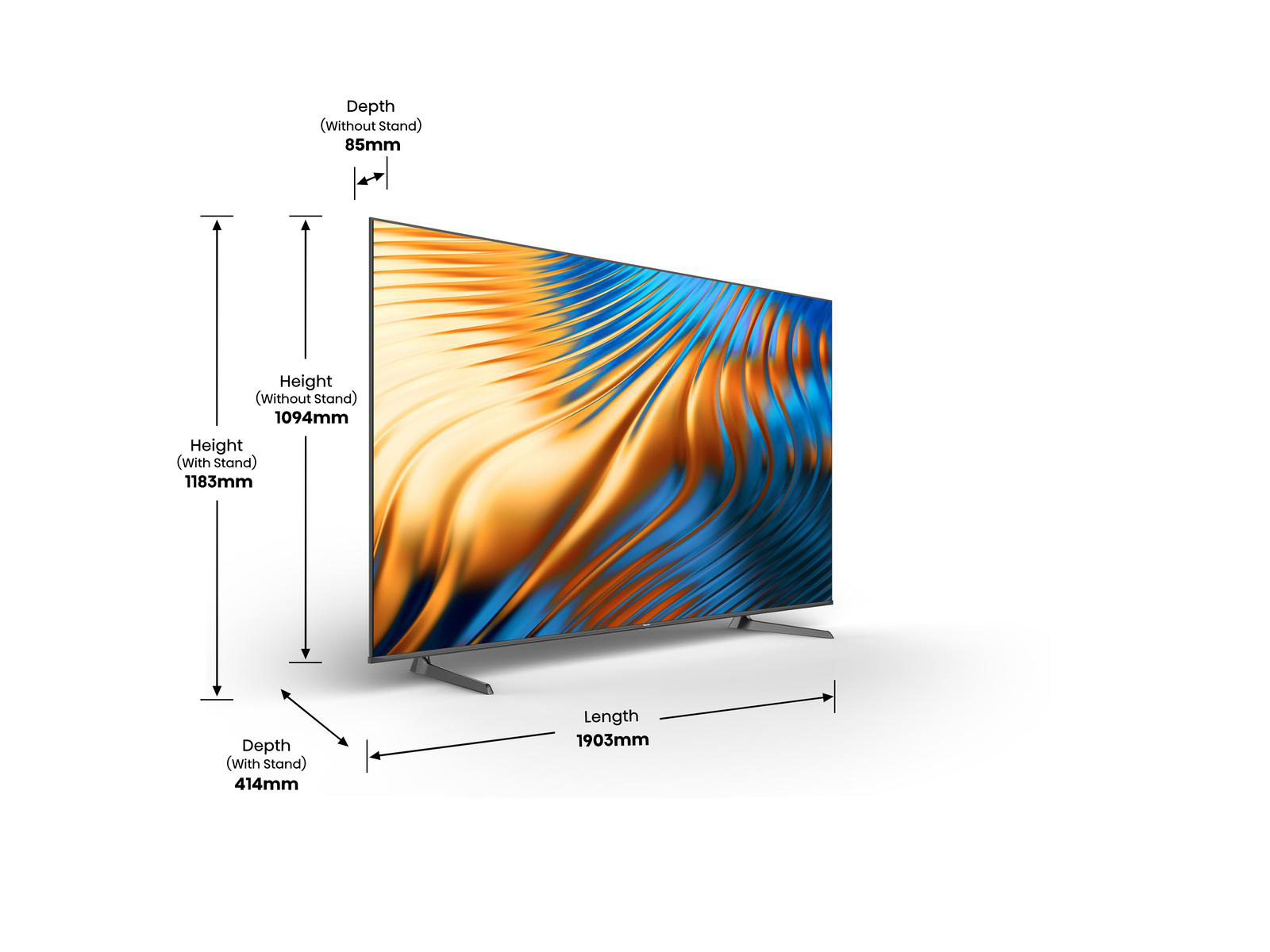 HISENSE 85A6BG LED TV (Flat, 85 Zoll / 216 cm, UHD 4K, SMART TV, VIDAA U5)