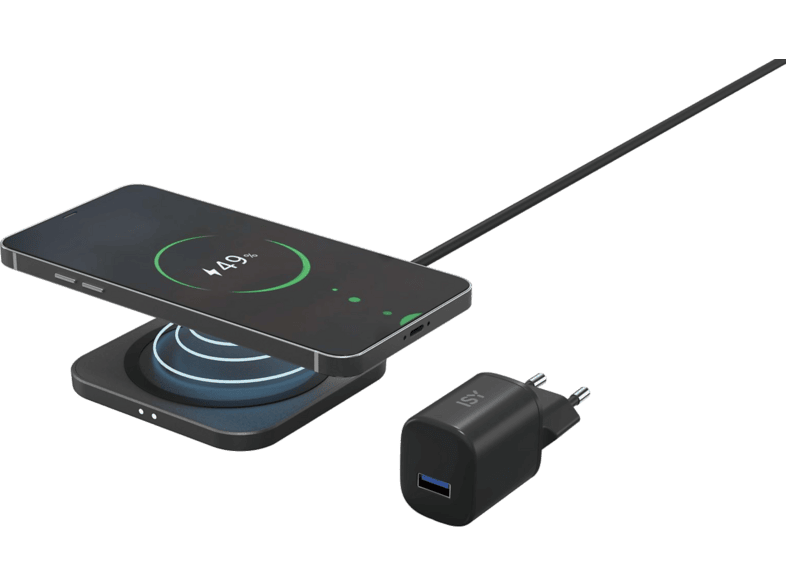 Chargeur Sans Fil ISY Fast Charging Pad Noir
