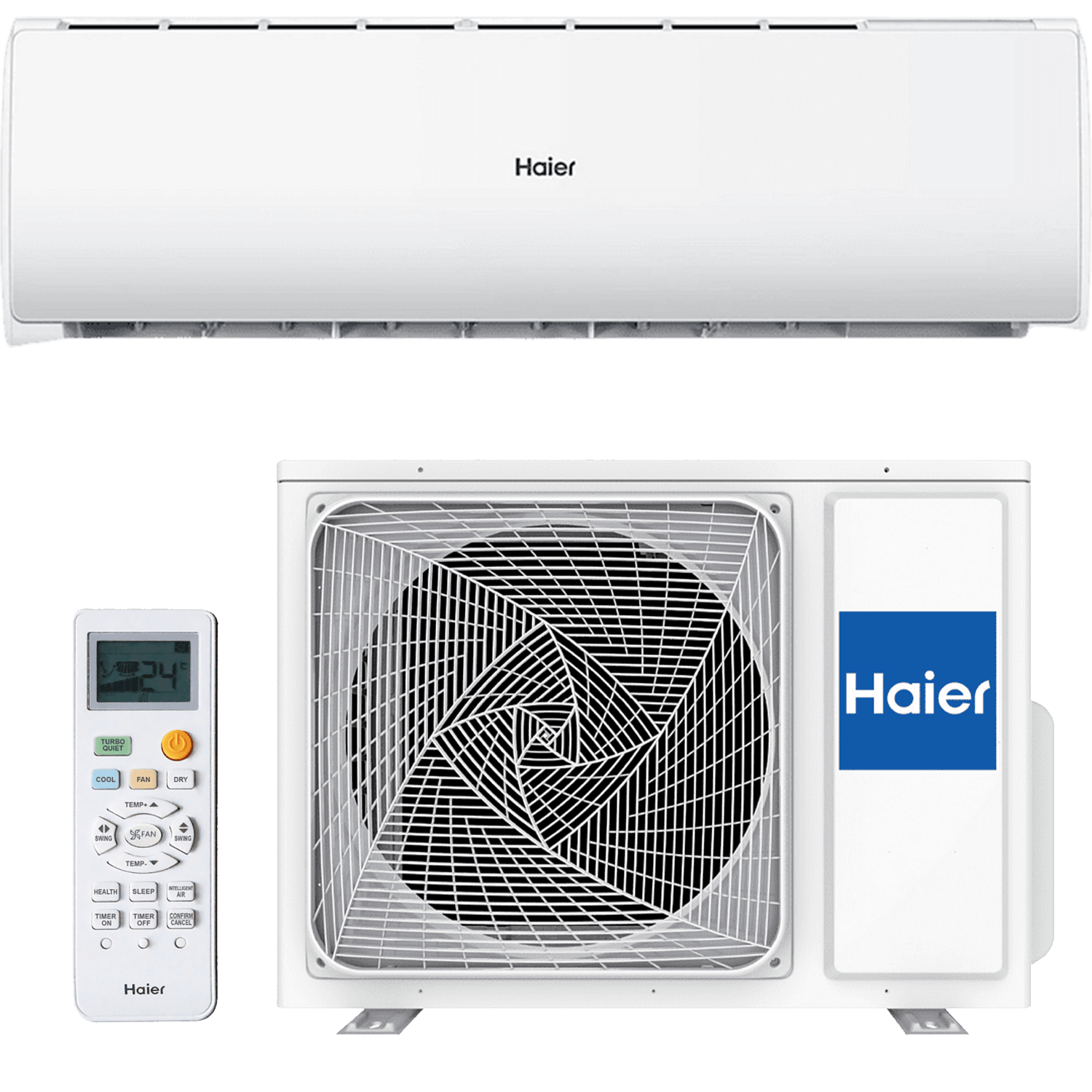 Aire Acondicionado Haier tide 35 wifi 2.752 frigh y 3.924 kcalh r32 550 m³h control por voz blanco 1x1 2752f2924kcl split