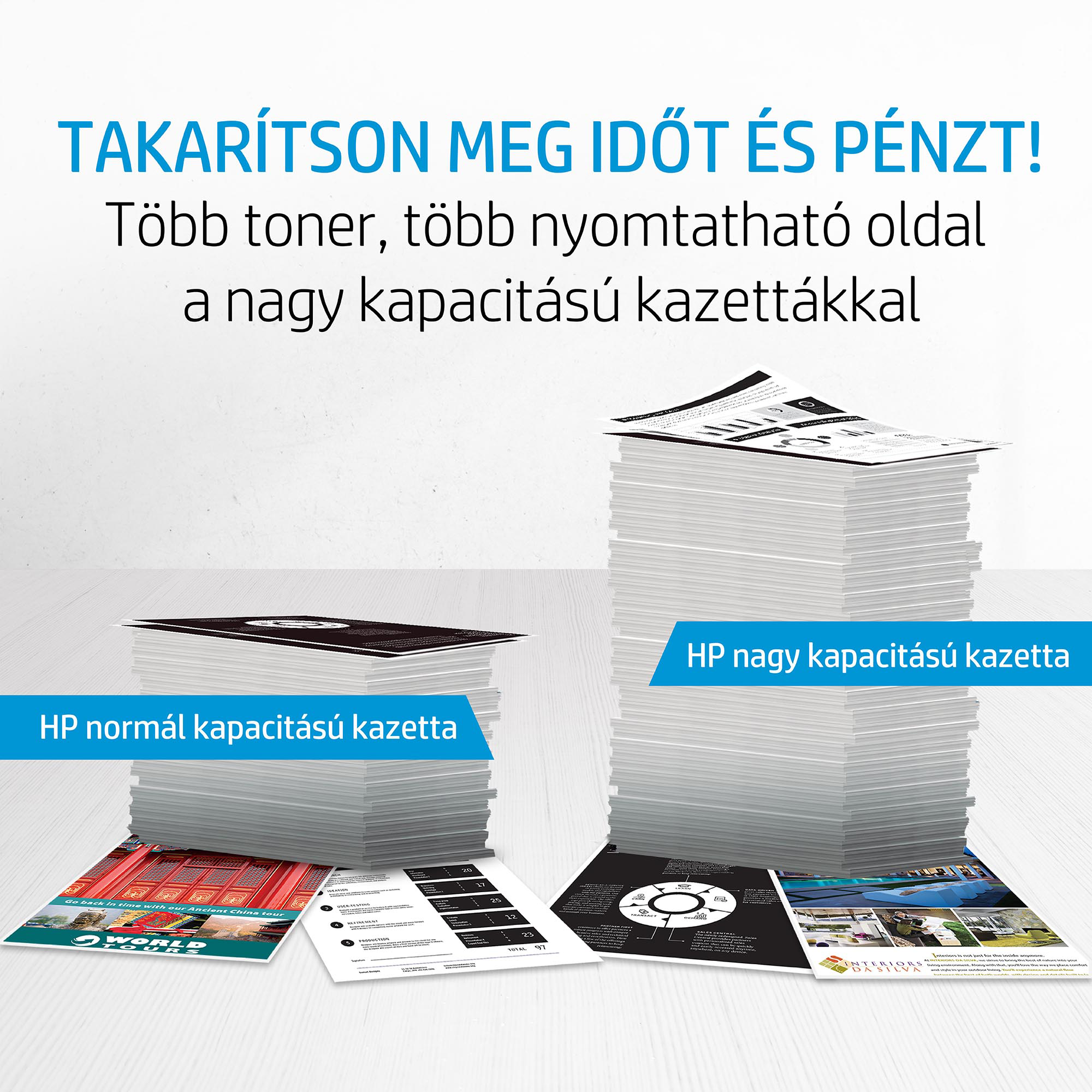 Két halom papírlap van egymás mellett.