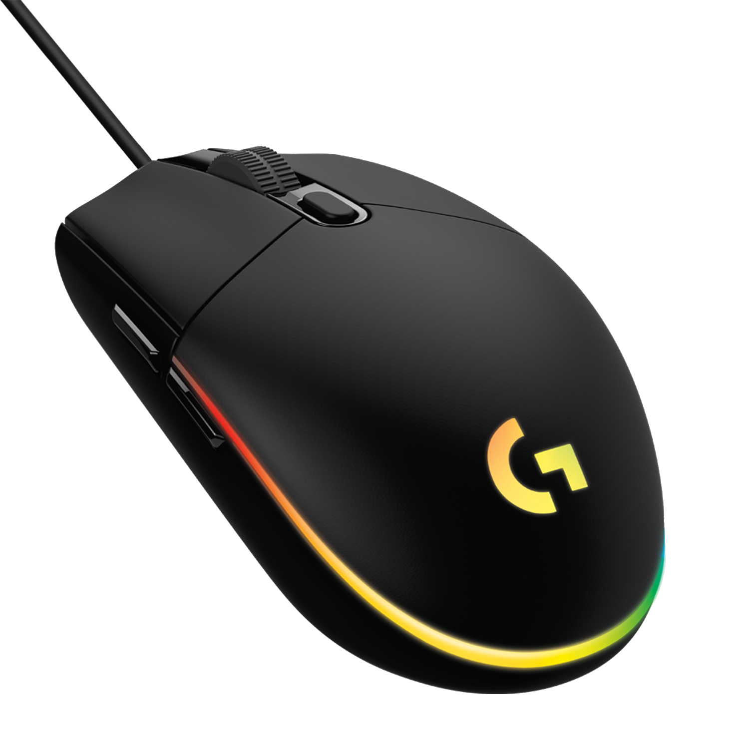 Ratón gaming - Logitech G203, Lightsync 2nd Gen, 8000DPI, RGB, Negro