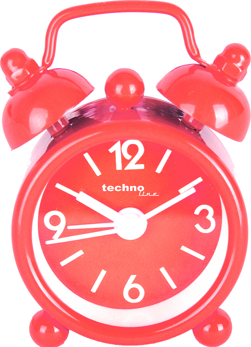 TECHNOLINE DgvMini kvarc ébresztőóra, piros