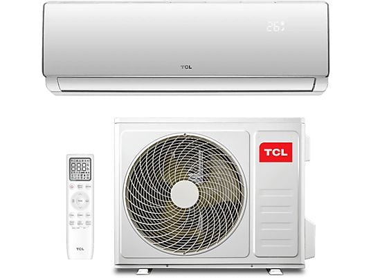 Aire acondicionado - TCL TAC-09CHSD/XA71I, Split 1x1,2300 frig/h, 2350 kcal/h, Inverter,Bomba de calor, Blanco