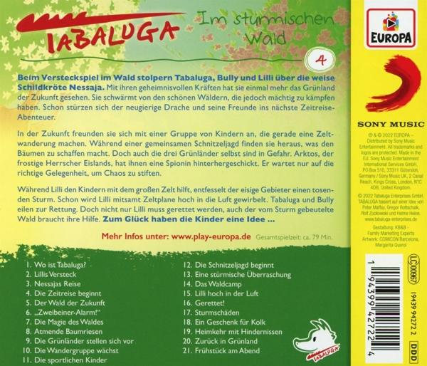 CD-Cover mit Text auf Deutsch und Zeichentrickfiguren.