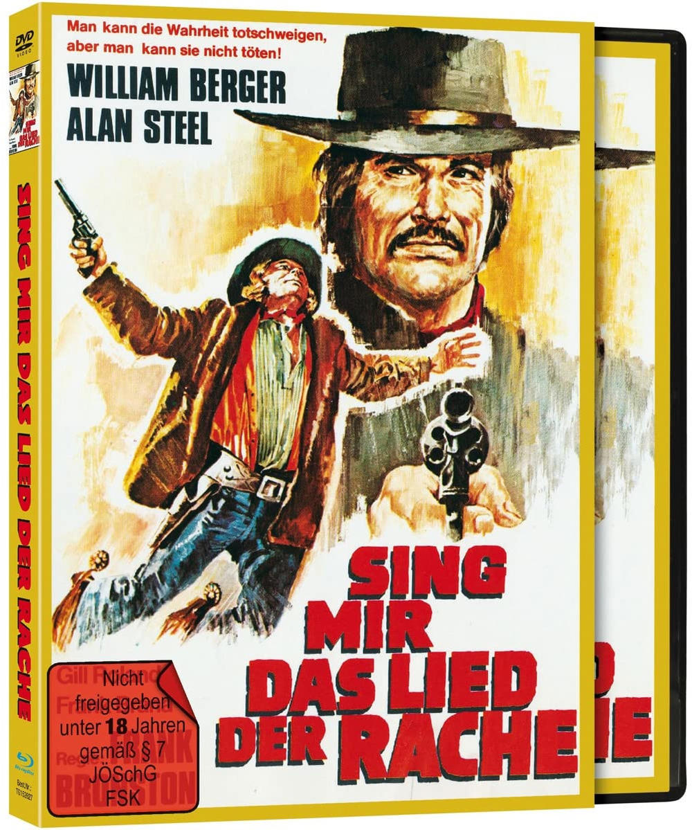 Filmcover mit zwei Schauspielern, einem Cowboy und deutschem Text.