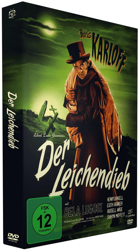 Eine DVD-Box-Set für 'The Body Snatcher' mit einem Boris Karloff-Bild.