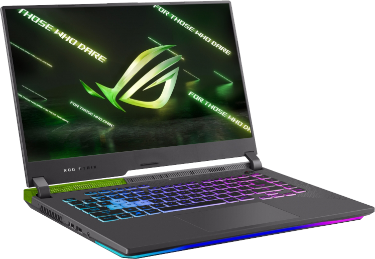 ASUS ROG Strix G15 G513RW-HF197 Zöld Gamer laptop (15,6" FHD/Ryzen7/16GB/1024 GB SSD/RTX3070Ti 8GB/DOS)