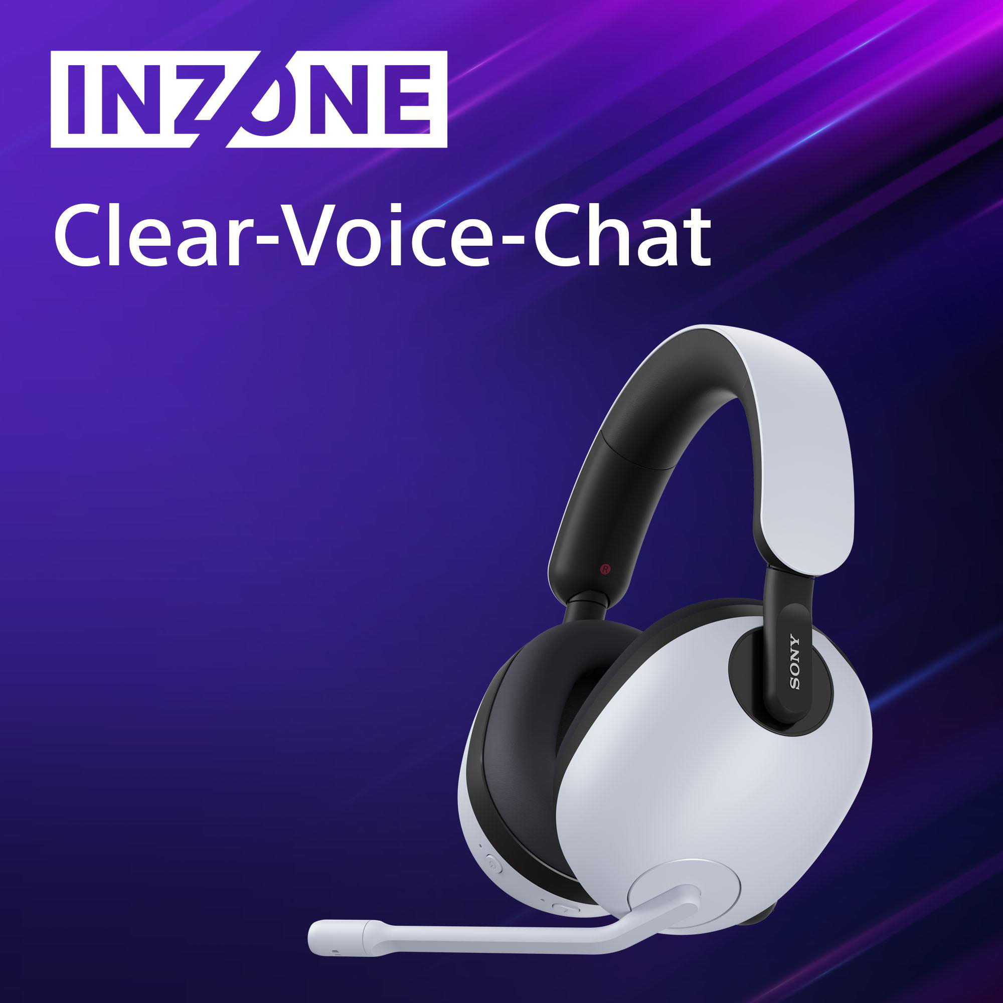 SONY INZONE H7, Over-ear Gaming Headset Bluetooth Weiß