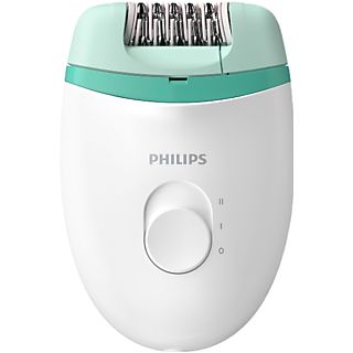 REACONDICIONADO A: Depiladora - Philips BRE224/00, Depiladora con cable compacta, 2 velocidades, Cabezal lavable, verde