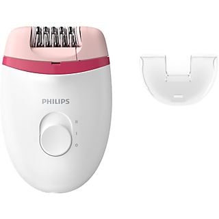 Depiladora - Philips Satinelle Essential BRE235/00, Uso en seco, Perfilador zona bikini, Cepillo de limpieza