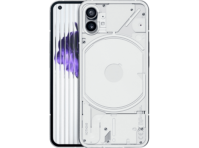 Móvil - Nothing Phone 1, Blanco, 256 GB