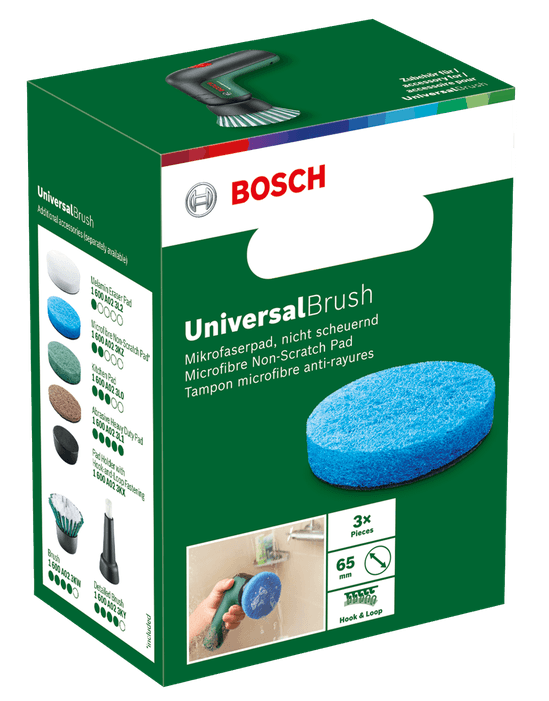 Egy zöld doboz UniversalBrush-sal és tisztításhoz való kiegészítőkkel.