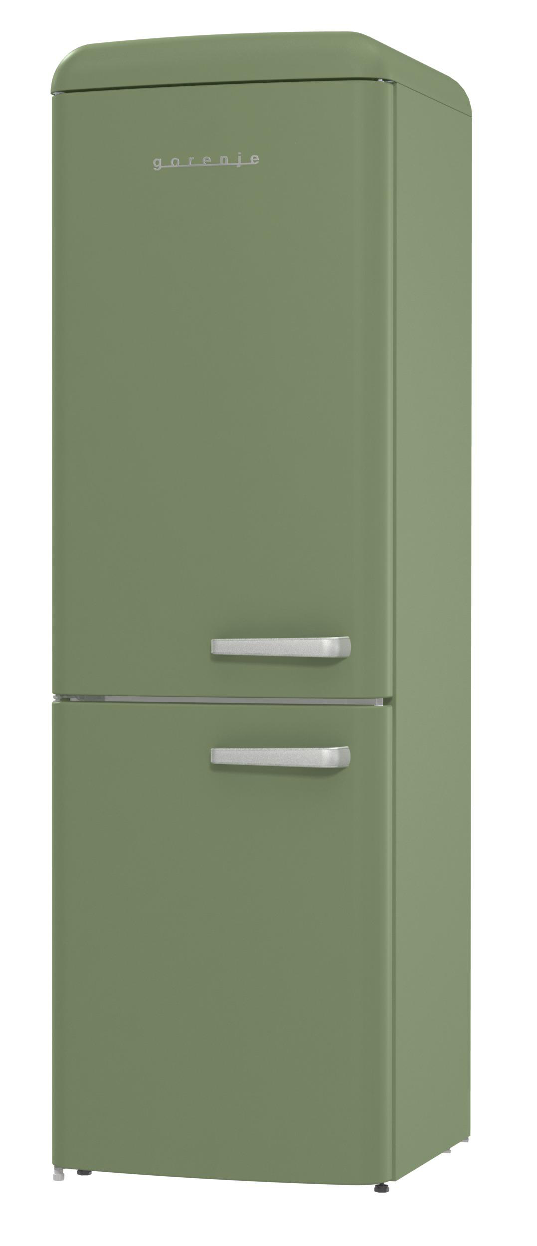 GORENJE ONRK 619 DOL-L Gorenje Retro Collection Kühl- / Gefrierkombination (D, 300 l, 1940 mm hoch, Oliv)